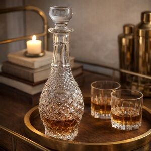 Elegant Clear Glass Decanter